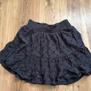 American Eagle Outfitters Black Bubble Mini Skirt